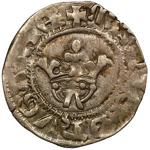 Hungary: Denar, Mary of Anjou (1382-1387), Huszar#569 0bv.