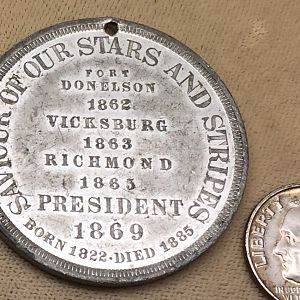 1885 President Ulysses S. Grant-Reverse 37.5mm