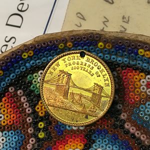 1883 Brooklyn Bridge Token- Reverse 25.5mm