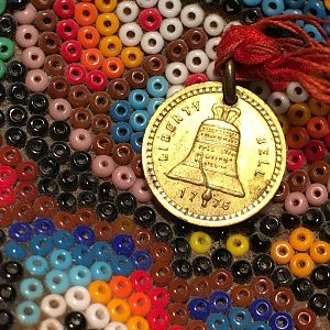 Liberty Bell & Independence Hall- Reverse 13mm