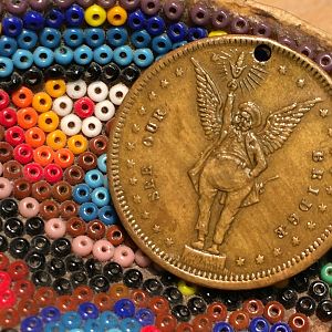 1800's See Our Bridge Souvenir Token- Obverse 25.5mm