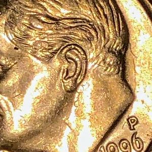 Beautiful Rare year atypical die clash dime