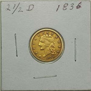 1836 Classic Head Quarter Eagle-Obverse