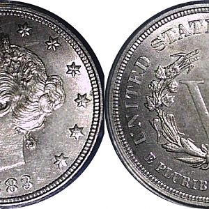 1883 Liberty head 5C