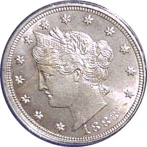 1883 Liberty head 5C