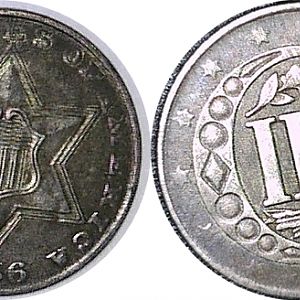 1856 3c Silver