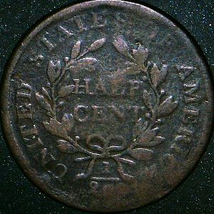 1805 Half Cent Reverse