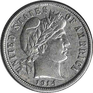 1914 Barber Obverse