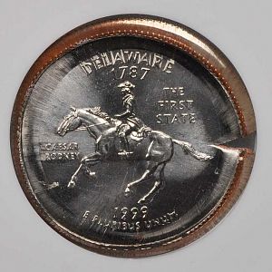 Delaware Reverse Die Cap. MS68