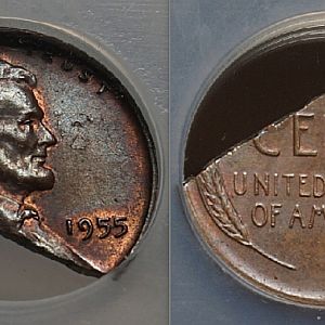 Clipped Wheat Cent Error