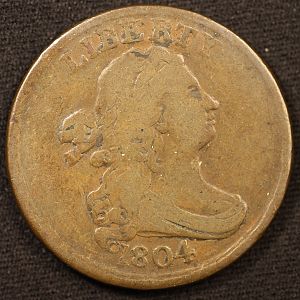 1804 Draped Bust Half Cent Obverse