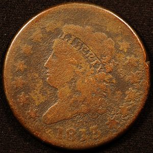 1813 Classic Liberty Large Cent Obverse