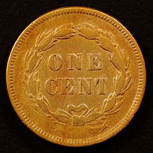 1859 Indian Head Small Cent Reverse