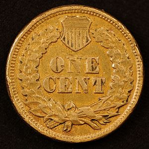 1863 Indian Head Copper Nickel Small Cent Reverse