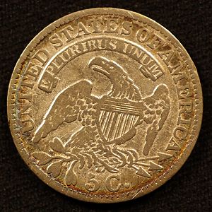1831 Liberty Cap Half Dime Reverse