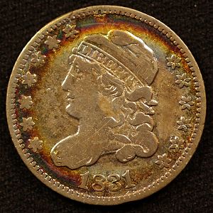 1831 Liberty Cap Half Dime Obverse