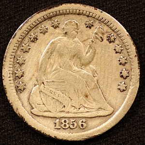 1856 Liberty Seated Half Dime Obverse