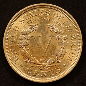 1907 Liberty Head Cents Nickel Reverse