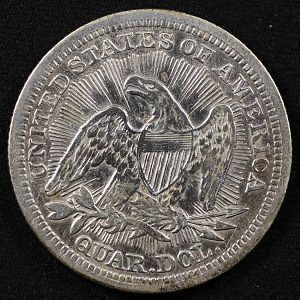 1853 Liberty Seated Quarter Reverse