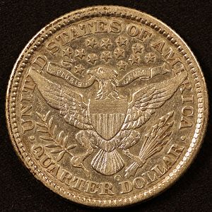 1893 Liberty Barber Quarter Reverse