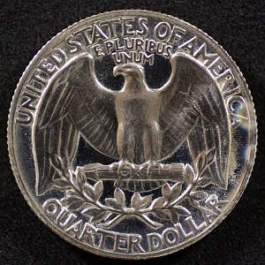 1964 Washington Quarter Reverse