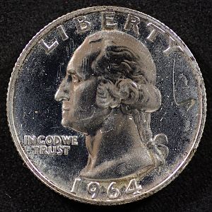 1964 Washington Quarter Obverse
