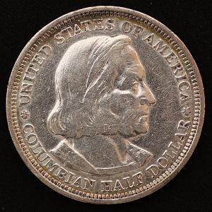 1893 Columbus Commemorative Half Dollar Obverse