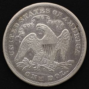 1872 Liberty Seated Dollar Reverse