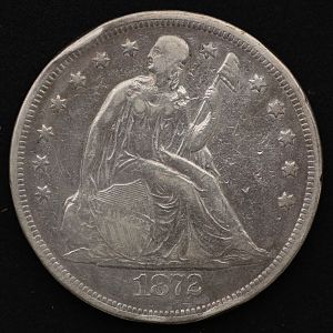 1872 Liberty Seated Dollar Obverse