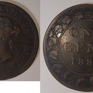 1887 CANADIAN CENT