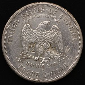 1875 Trade Dollar Reverse