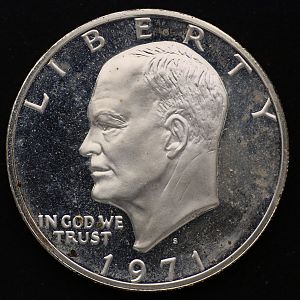 1971 Eisenhower Dollar Obverse