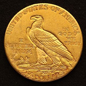1926 Indian Head Quarter Eagle Gold Reverse