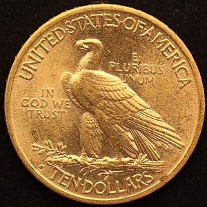 1915 Indian Head Eagle Gold Reverse