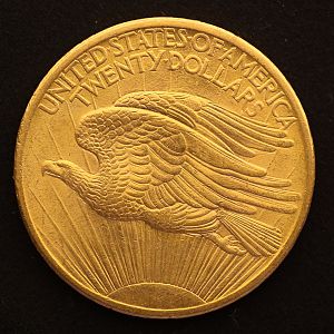 1908 St. Gaudens Double Eagle Gold Reverse