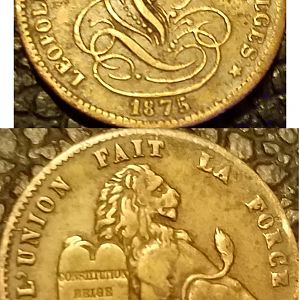 1875 BELGIUM 1 CENT