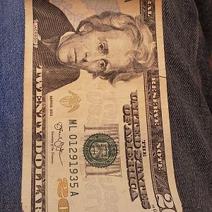 $20 birthday note 01/29/1935