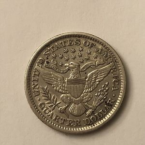 1898 QUARTER REVERSE