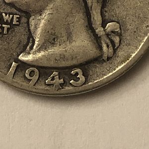 1943 QUARTER OBVERSE DETAIL