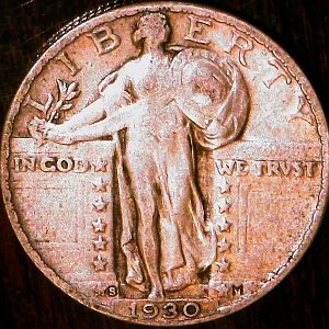 1930 Standing Liberty Quarter - Obverse