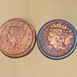 Metallic Blue Large Cent
