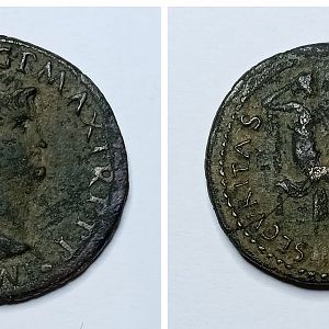 Nero, 66AD, Lugdunum, RIC 518