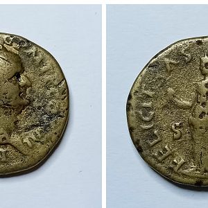 Vespasian, 76AD, AE dupondius, 22mm, 11.6g
