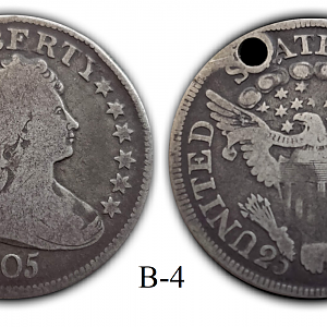 1805 (B-4) Draped Bust Quarter
