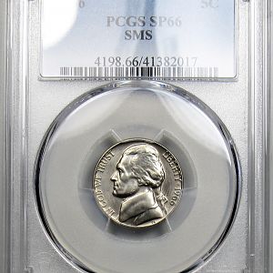 JN 1966 PCGS SMS SP66 OH