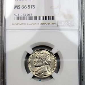 JN H105 1982-D NGC MS66 5FS OH