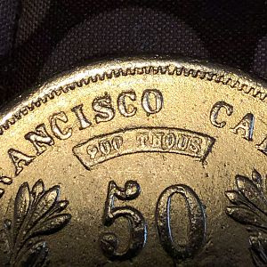 Mass Molitor & Co. 1855 Gold Coin Reverse Zoom