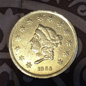 Mass Molitor & Co. 1855 Gold Coin Obverse