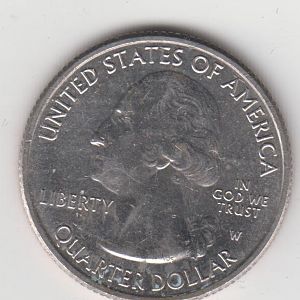 (1) 2019 W Lowell Mass. 25C coin.