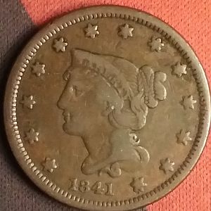 1841 small date obverse